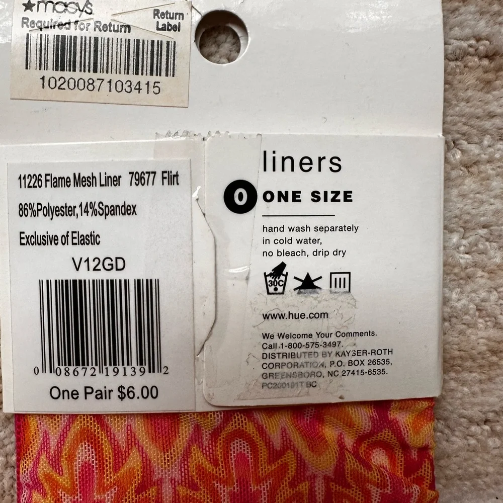 HUE No-Show Liner Socks Set of 3